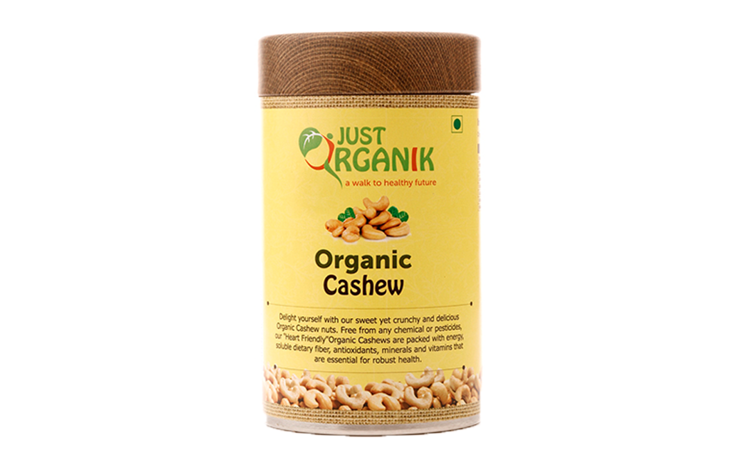 Just Organik Organic Cashew   Jar  250 grams